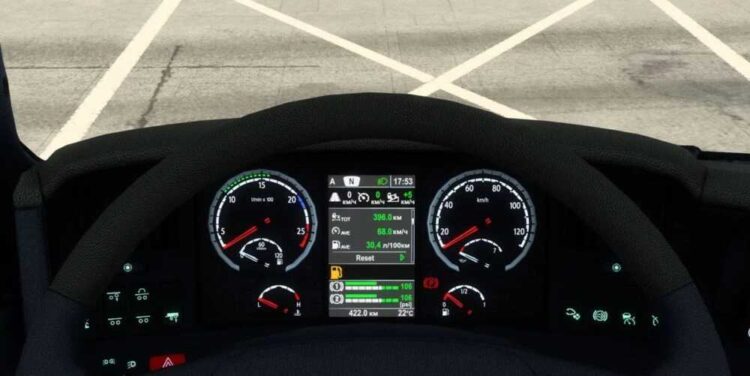 Scania R 2009 and Streamline Improved Dashboard V1.58