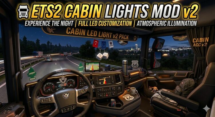 ETS2 CABİN LİGHT V2 HD LED
