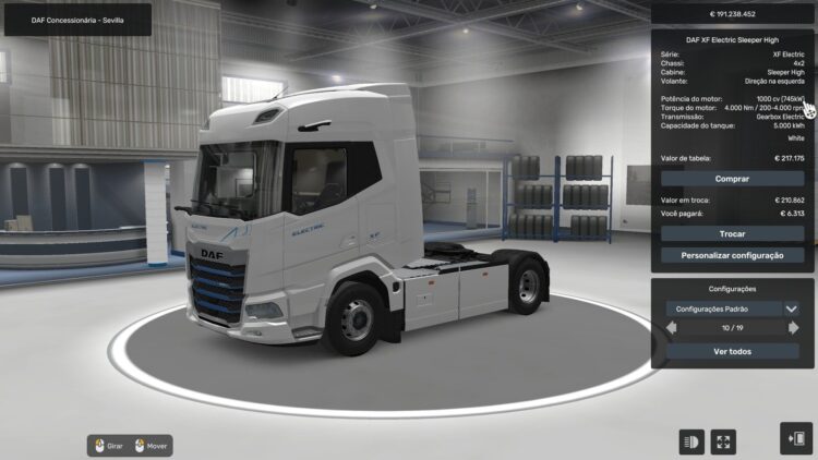 Paccar Ex-D2 1000 Daf Xf Electric By Rodonitcho Mods 1.0 1.50 1.58