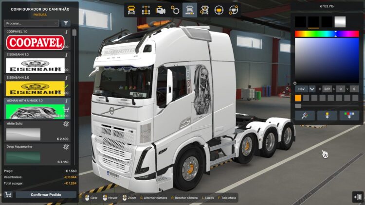 WOMAN WITH A MASK VOLVO FH5 BY RODONITCHO MODS 1.0 1.55 1.56 31 08 2025