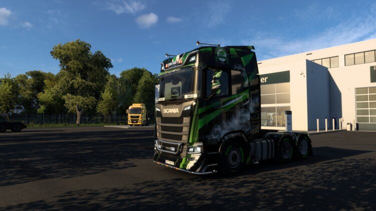 Scania S high roof, Sakaryaspor themed skin.