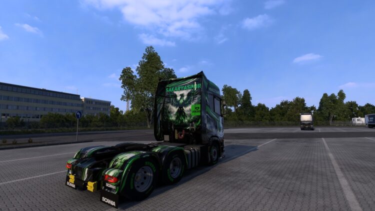 Scania S high roof, Sakaryaspor themed skin.