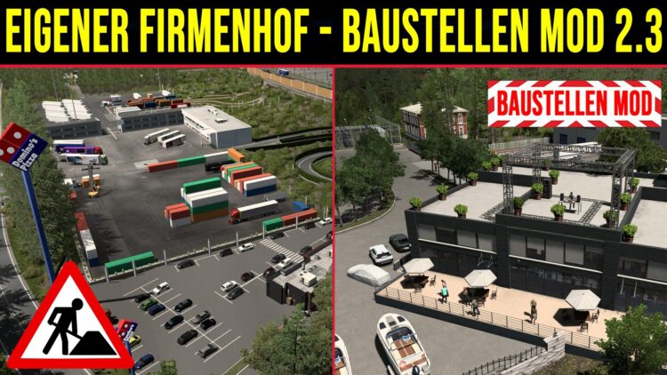 Baustellen Mod 2.3 ETS2 1.58