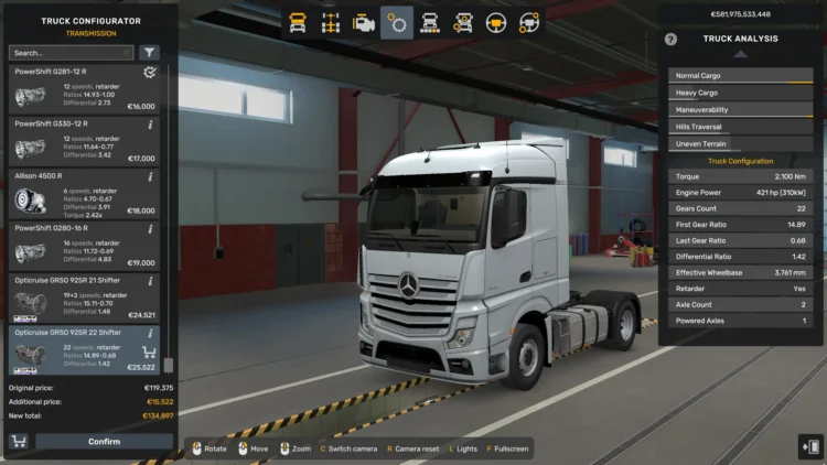 Engine and Transmission Pack (500 hp Engine + 22 Shifter Gearbox) v1.58