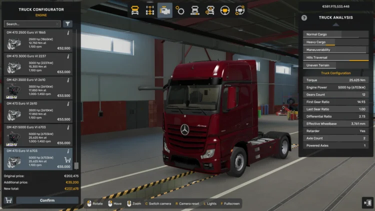 Engine and Transmission Pack (500 hp Engine + 22 Shifter Gearbox) v1.58