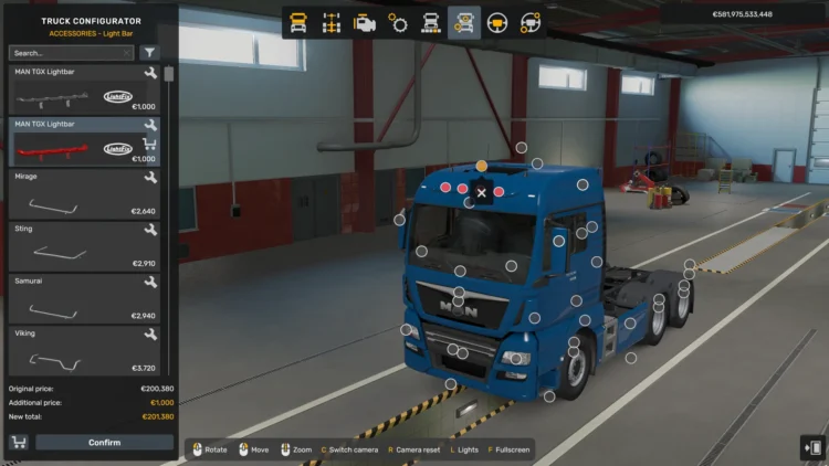 LightFix Skylight for MAN Trucks v1.58