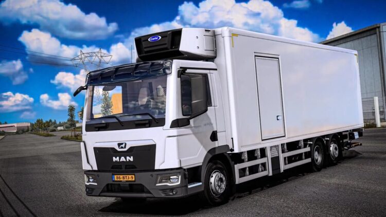 Mod Man Tgl 6x2 chega ao Ets2 v1.58 com sons reais e painel funcional para download gratuito