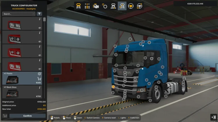 Scania NG RS New HeadLights v1.58