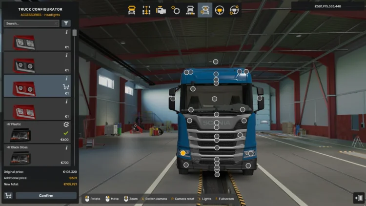 Scania NG RS New HeadLights v1.58