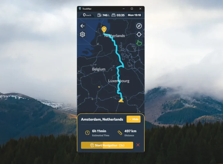 TruckNav v0.4.3 - External Second-Screen GPS [ETS2 & ATS] [UI/UX Improved]