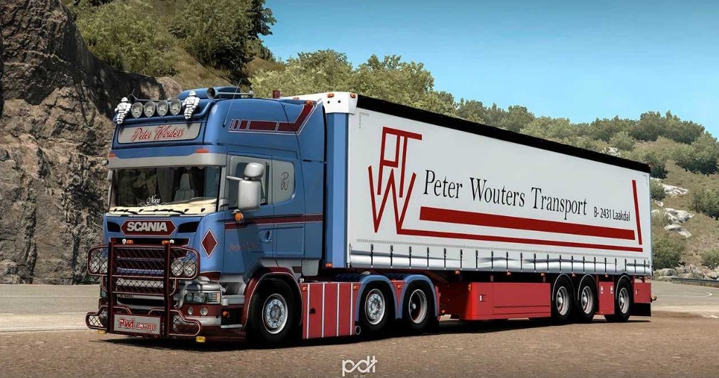 Scania R520 Peter Wouters + Trailer v9.0 (1.58)
