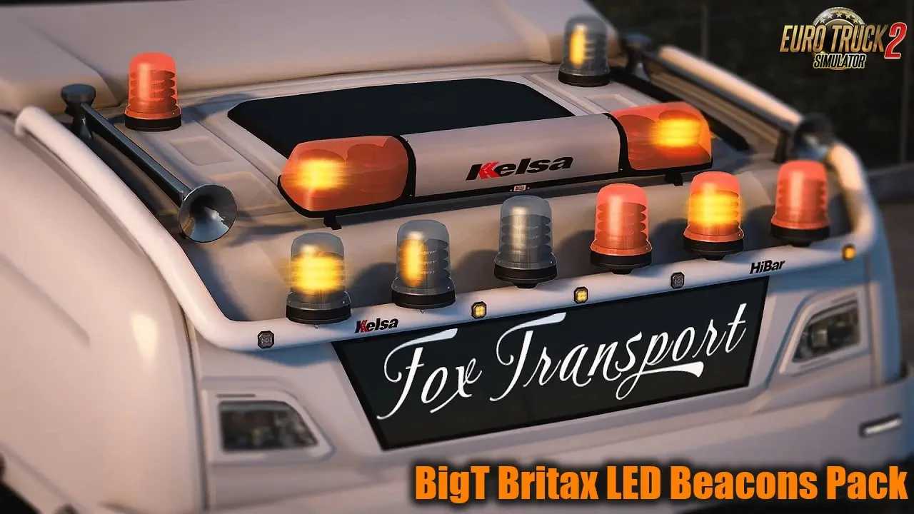 Pacote de Sinais LED Bigt Britax v1.59 para Euro Truck Simulator 2