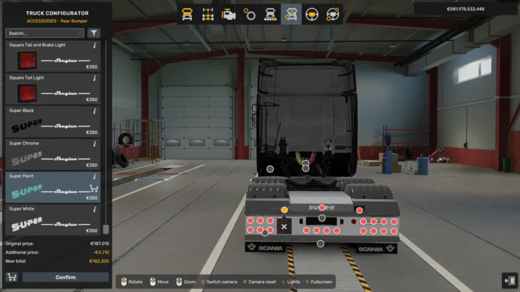 Addon Scania R/S Rear Bumper + Accessories v1.58