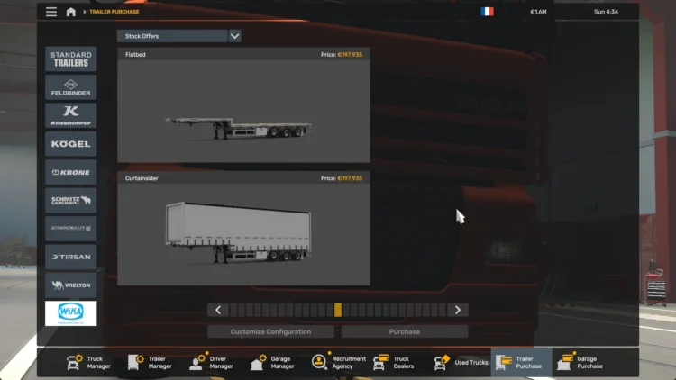 WIKA Curtainsider 40ft Trailer ETS2 1.55 - 1.58