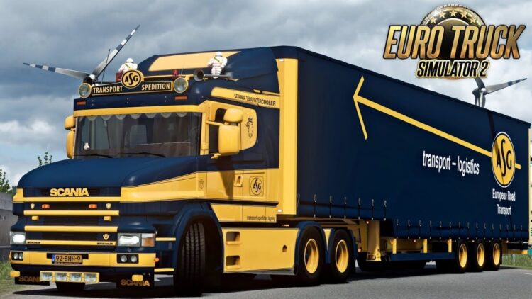 Scania T580 + Trailer &ldquo;ASG Transport&rdquo; v5.0 1.58