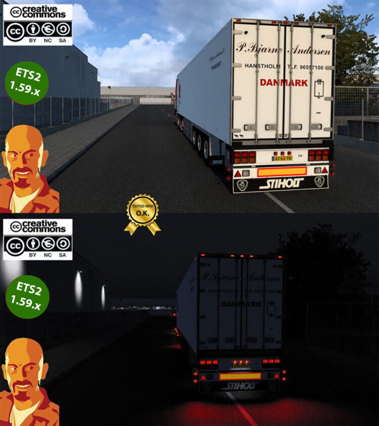 P. BJARNE ANDERSEN LAMBERET TRAILER v2.0 ETS2 1.58-1.59.x