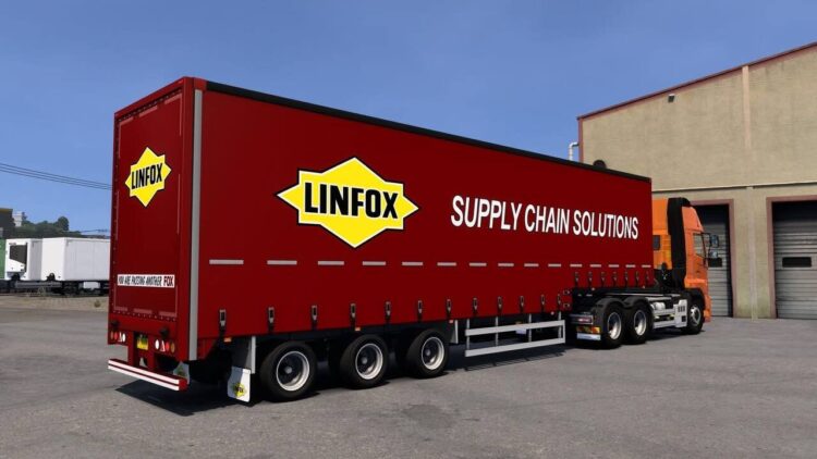 WIKA Curtainsider 40ft Trailer ETS2 1.55 - 1.58