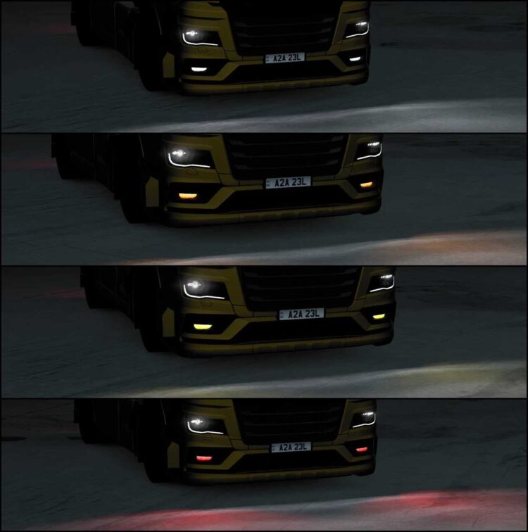 SCS MAN TGX 2020 Foglights Reworked v1.58