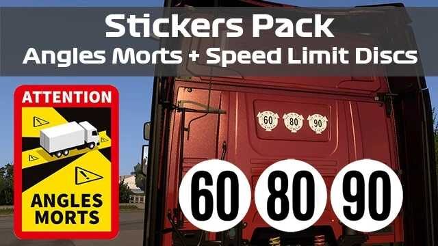 Stickers Pack – Angles Morts & Speed Limit Discs v1.58