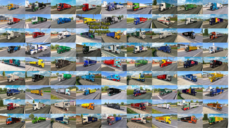 Painted Truck Traffic Pack by Jazzycat v18.7.13