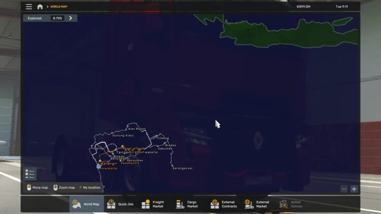 Map Jalur Selatan 1.5 Update for ETS2 1.59