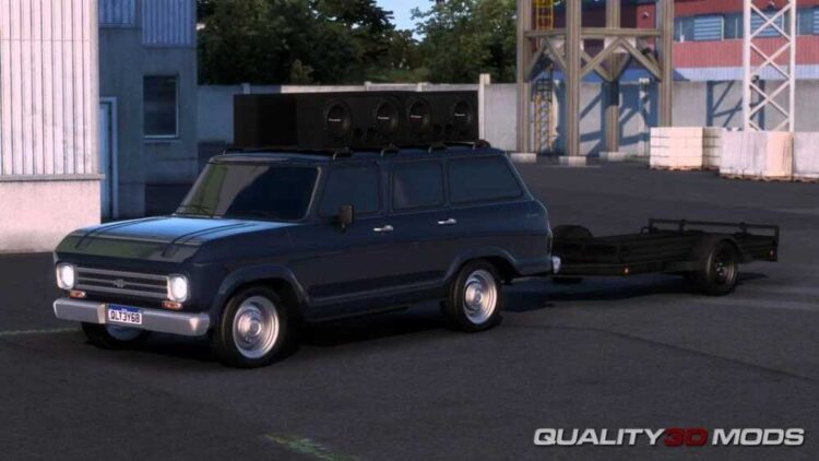 1973 Chevrolet Veraneio + Trailer v1.59