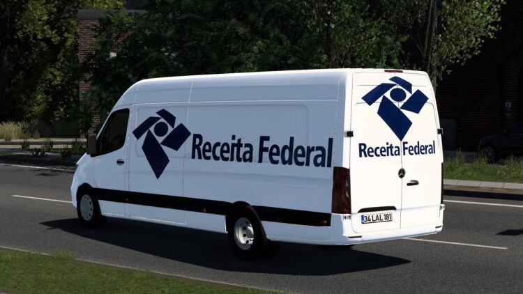RECEITA FEDERAL MERCEDES-BENZ SPRINTER TRZPRO BY RODONITCHO MODS 1.0 1.50 1.59 01 05 2026