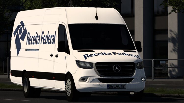 RECEITA FEDERAL MERCEDES-BENZ SPRINTER TRZPRO BY RODONITCHO MODS 1.0 1.50 1.59 01 05 2026