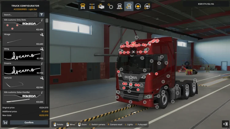LED Tuning for all SCS Trucks v1.59