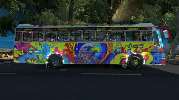 🔥 Arunai Bus V3.5 Skin 🚌 | Tiruvannamalai To Tirupati 🚍 | ETS2 V1.31 Tamil