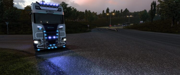 Scania S Middle Lights Blinkers v1.59