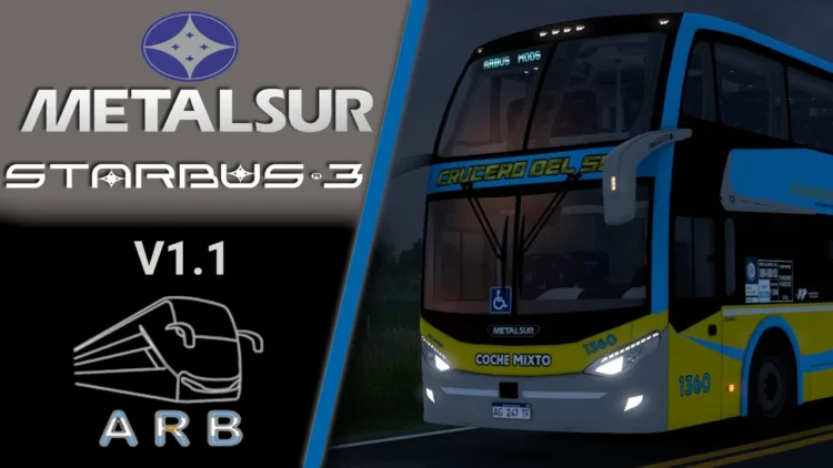Metalsur Starbus 3 Scania V1.1 for ETS2 1.59