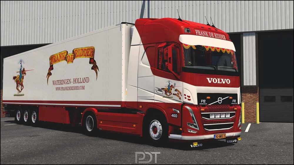 Volvo FH5 + Trailer Frank de Ridder v7.0
