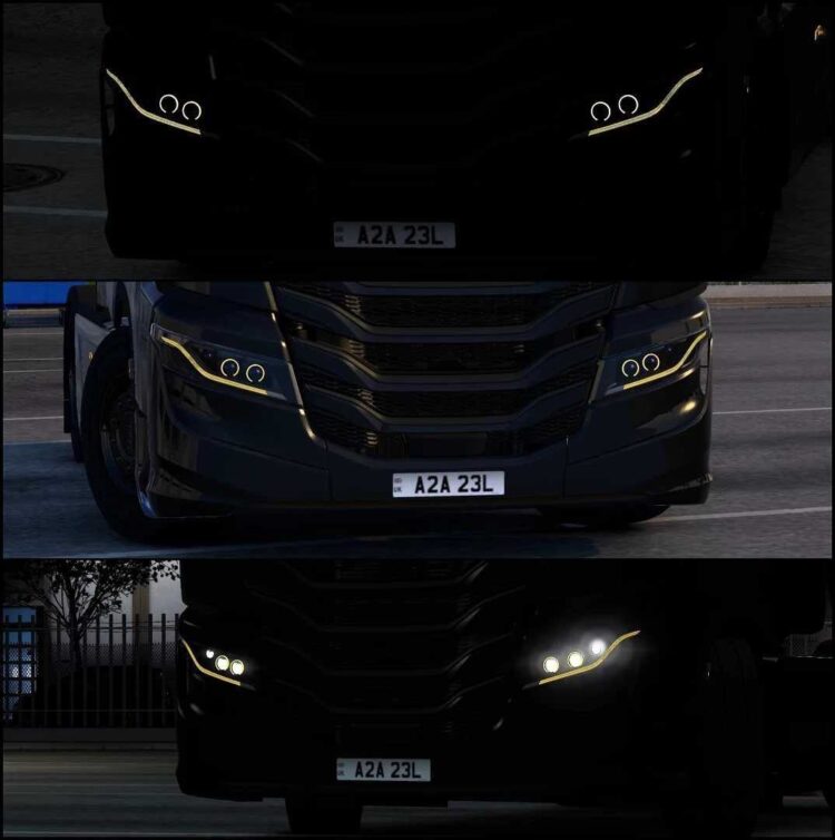 Custom Headlight for SCS Iveco S-Way v1.59