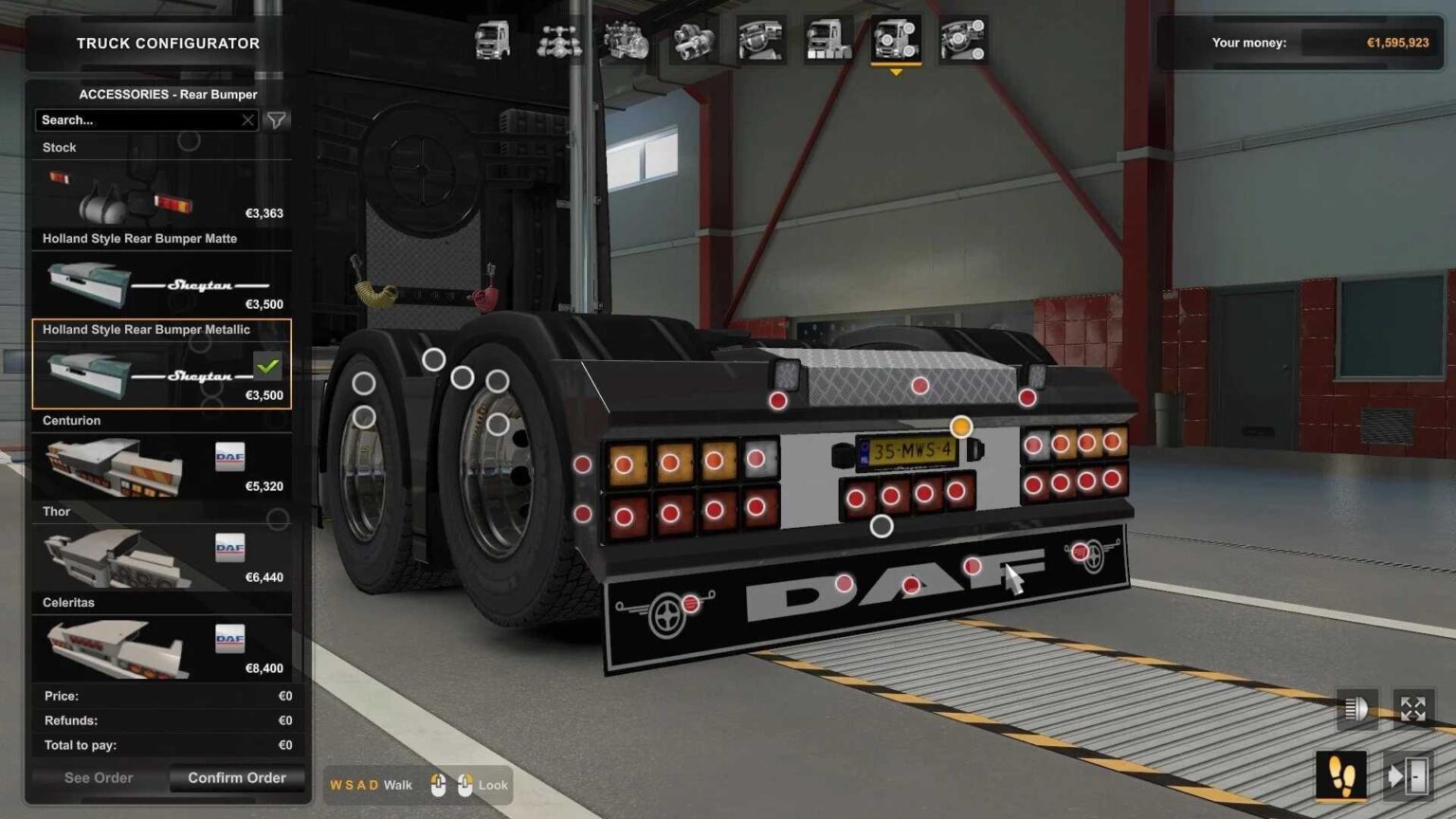DAF XF Holland Style Rear Bumper v1.59 | ETS 2 mods