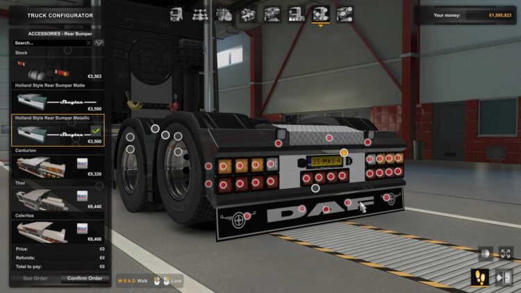 DAF XF Holland Style Rear Bumper v1.58