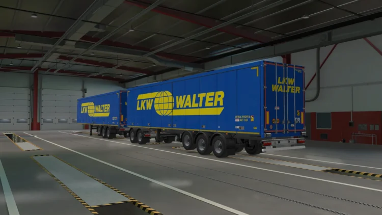 LKW WALTER | INTERMODAL FLEET PACK ETS2 Trailer Skin