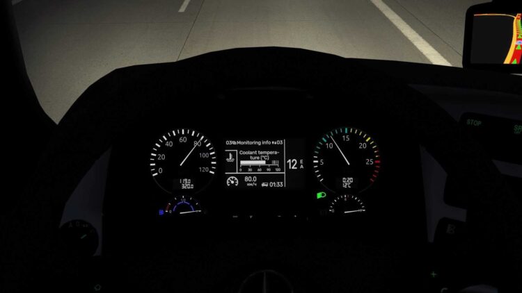 Mercedes Benz Actros MP3 Improved Dashboard v1.59