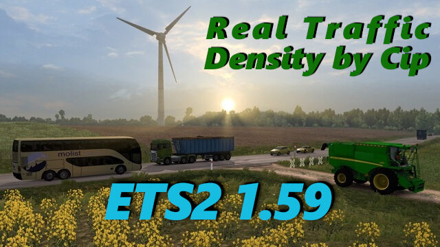 Real Traffic Density ETS2 1.59.b