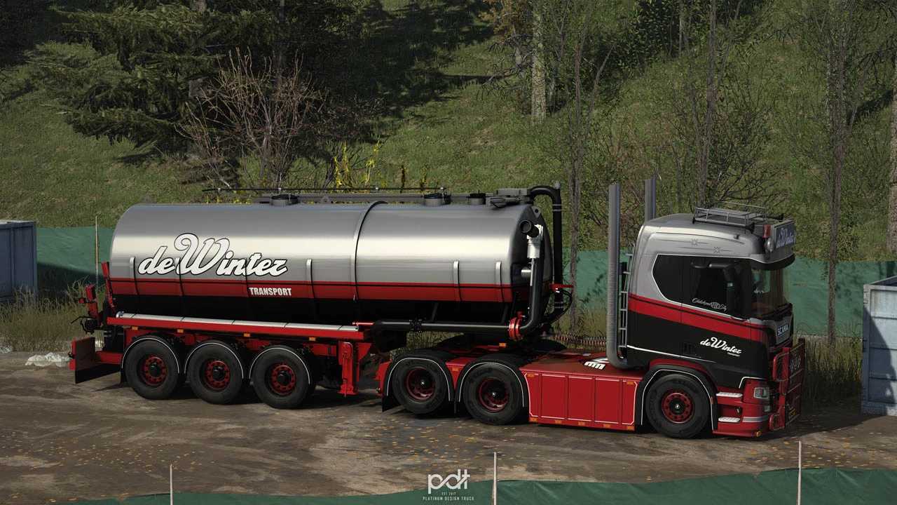Scania R500 + Trailer de Winter v3.0