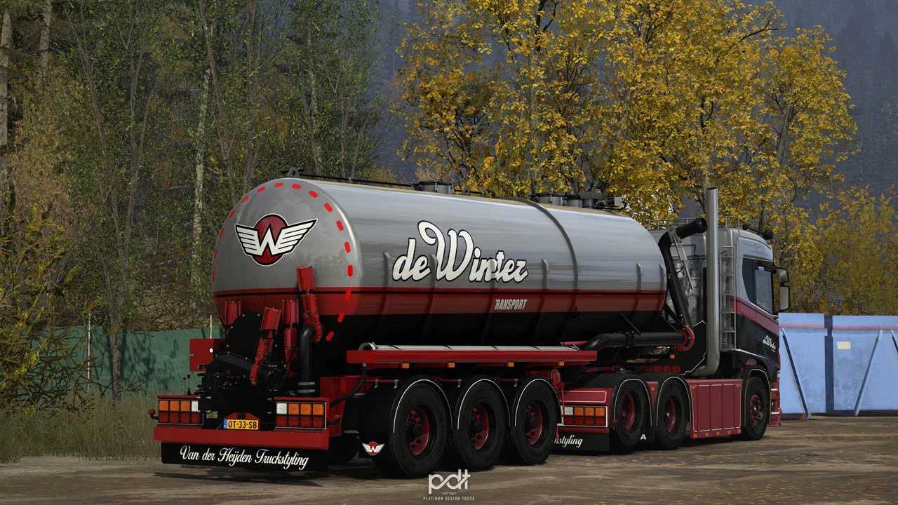 Scania R500 + Trailer de Winter v3.0
