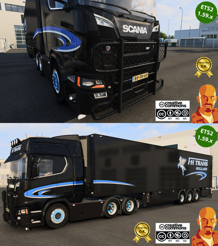 SCANIA NG R580 FH-TRANS v1.0 ETS2 1.58-1.59.x