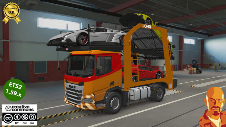 DAF XD CAR TRANSPORTER v2.0 ETS2 1.59.x