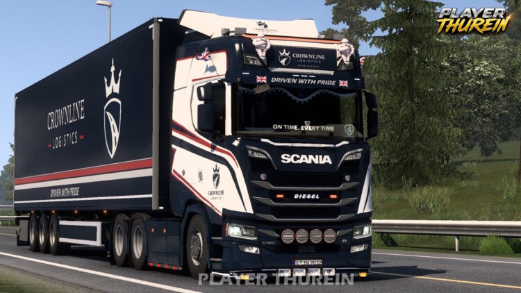 ETS2 Crownline Combo Skin for Scania S by Player Thurein