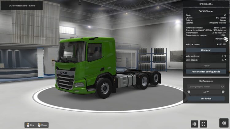 2000 LITERS FOR ALL TRUCKS BY RODONITCHO MODS 1.0 1.40 1.60 05 06 2026