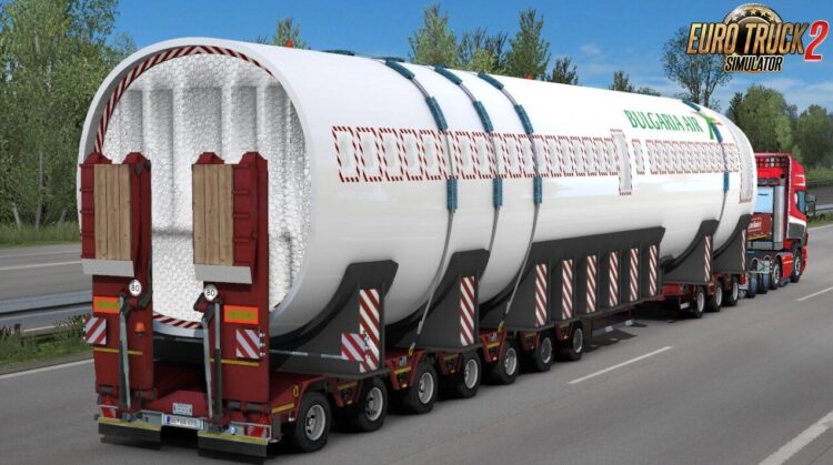 Airbus A319 Fuselage Oversized Trailer v1.59