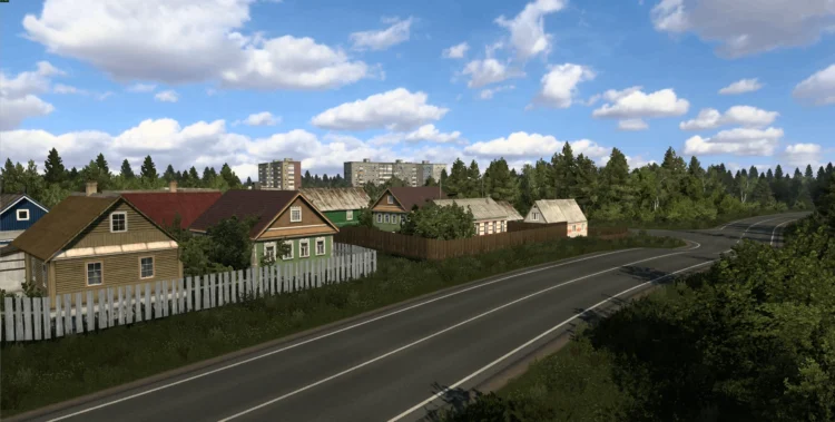 Ural – Sibir map road connection