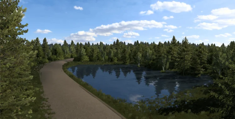 Ural - Sibir map road connection