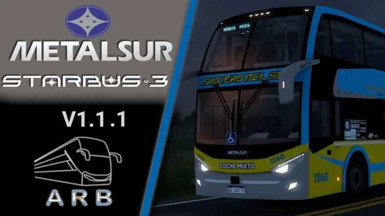 Metalsur Starbus 3 Scania V1.1.1 for ETS2 1.60