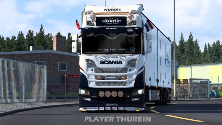 ETS2 Nordic Haulage Skin For Scania S by Player Thurein